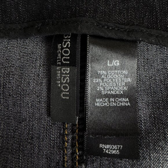 Women's Y2K Bisou Bisou Denim Jean V-Neck Vest Size Large Blue - Picture 6 of 9